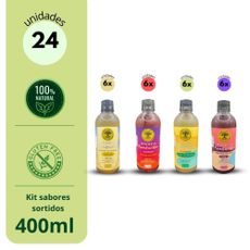 Kombucha Kit 24 Unidades Sabores Sortidos 400ml
