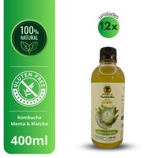 Kombucha de Menta e Matcha 12 unidades