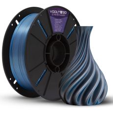 Filamento PLA Duo Color Alumínio e Azul - High Speed - 1,75mm 1Kg