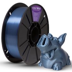 Filamento PLA Azul Titanium V-Silk 1,75mm - High Speed - 1Kg