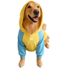 Moletom Barilo Woofbox Amarelo E Azul Para Cães