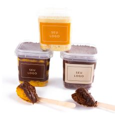 Bolo no Pote Brigadeiro Belga - 25 unid