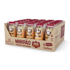 Display Minipão Vegano +Proteina 15 unds. Sem Glúten, Sem Leite, Sem Lactose 1,05kg - Grani Amici