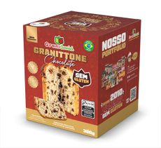 Granittone / Panettone Gotas de Chocolate Sem Glúten, Sem Leite, Sem Lactose - Grani Amici 300g
