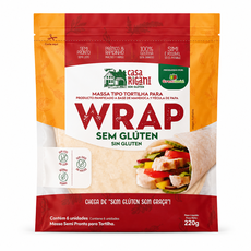 Wrap Sem glúten, Sem Leite  e Sem Lactose - Grani Amici