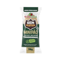 Minipão Vegano, Sem Glúten, Sem Leite, Sem Lactose - Unidade  - Grani Amici 70g