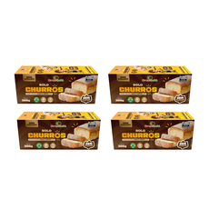 Combo 4 unds. Bolos Churros Sem Glúten, Sem Leite, Sem Lactose - Grani Amici