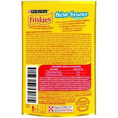 Ração Úmida Nestlé Purina Friskies Peixe Branco ao Molho para Gatos Adultos