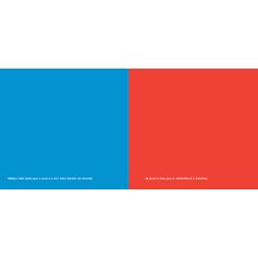 Azul e vermelho