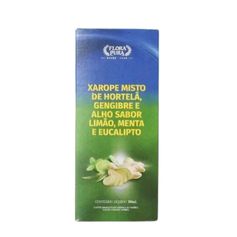 XAROPE HORTELA,GENGIBRE,ALHO 200ML FLORA PURA