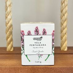 VELA PERFUMADA TOMILHO 165G- VEGETAL DO BRASIL
