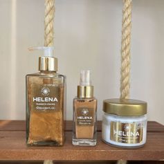 Kit helena - Creme, iluminador + Sab. Liquido