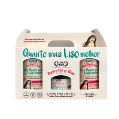 KIT QUANTO MAIS LISO MELHOR FLORA PURA