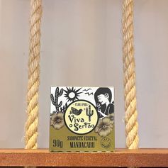 SABONETE VEGETAL DE MANDACARU -90G- LINHA VIVA O SERTAO