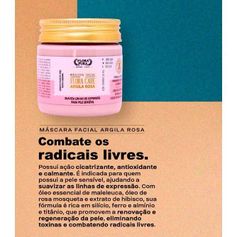 MASCARA FACIAL DE ARGILA ROSA-180G