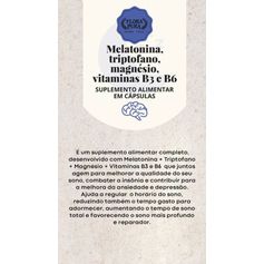 MELATONINA,TRIPTOFANO,MAGNESIO E VITAMINAS 1200MG