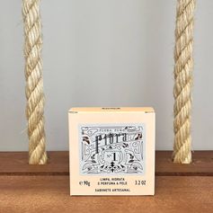 SABONETE ARTESANAL FLORA 1 -90G-FLORA PURA