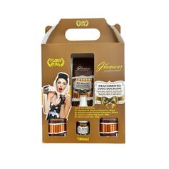 KIT CAPILAR GLAMOUR FLORA PURA COCO DOURADO 780ML