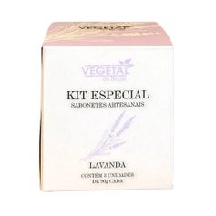 KIT ESPECIAL SABONETE ARTESANAL LAVANDA 90G VEGETAL DO BRASIL