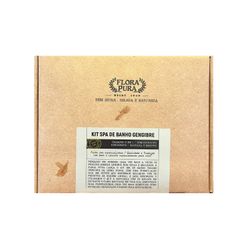 KIT SPA DE BANHO GENGIBRE-1.240ML- FLORA PURA