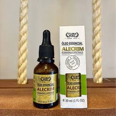 OLEO ESSENCIAL DE ALECRIM 30ML CONTA GOTA FLORA PURA ESSENCIAL