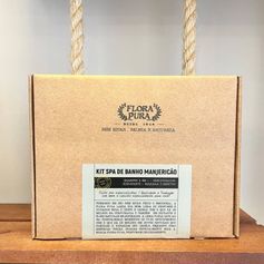 KIT SPA DE BANHO MANJERICAO-1.240ML- FLORA PURA