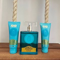 KIT PERSEU - PERFUME 100ml CREME BARBEAR 50g GEL POS BARBAR 50g