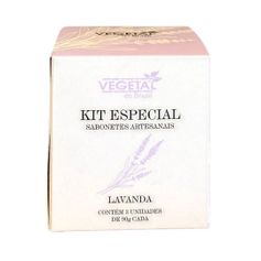 KIT ESPECIAL SABONETE ARTESANAL LAVANDA 90G VEGETAL DO BRASIL