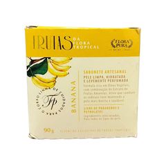 SABONETE ARTESANAL DE BANANA FLORA PURA 90g - HIDRATA, LIMPA E PERFUMA A PELE