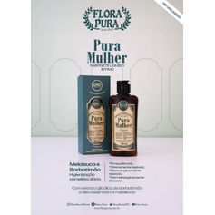 SABONETE LIQUIDO INTIMO MELALEUCA E BARBATIMAO 200ML FLORA PURA