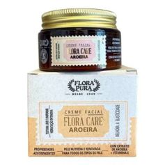 CREME HIDRATANTE FACIAL AROEIRA 100G FLORA CARE