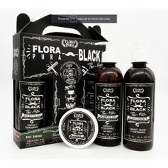 KIT BLACK FOR MEN FLORA PURA