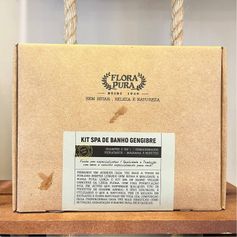 KIT SPA DE BANHO GENGIBRE-1.240ML- FLORA PURA