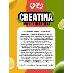 CREATINA MONOHIDRATADA SABOR LARANJA 210G FP