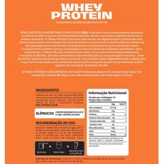 WHEY PROTEIN 900G SABOR CHOCOLATE FLORA PURA