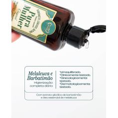 SABONETE LIQUIDO INTIMO MELALEUCA E BARBATIMAO 200ML FLORA PURA