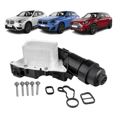 Trocador de Calor Bmw 225i 2017 a 2019 i8 2014 a 2020 x1 2016 a 2022 x2 2016 a 2023 Mini Cooper S 2014 a 2019 John Cooper Works 2015 a 2020 Countryman