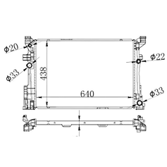 Radiador Mercedes Gla45 Amg 2015 a 2019