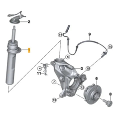 Amortecedores Dianteiro Mini Cooper F55 F56 F57 Eletrônico