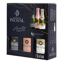 KIT COM 3 ESPUMANTES BRUT MONTE PASCHOAL