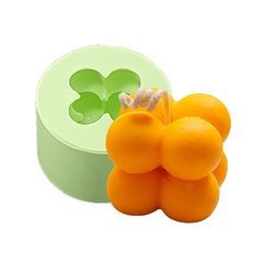Molde de Silicone Cubo Bolinhas Mini