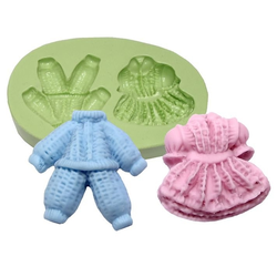 Molde de Silicone Roupinhas de Bebês