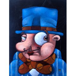 Clayton Silva - Retrato - Óleo sobre tela - 40x30cm - a.n.v - 2019