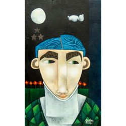 Clayton Silva - Ao Luar - Óleo sobre tela - 50x30cm - a.n.v - 2016