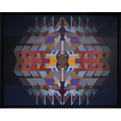 Francisco Bernard - Geométrico  - Óleo sobre tela - 82x100cm - a.n.v - 2018