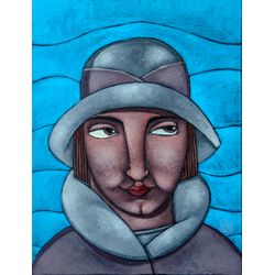 Clayton Silva - La Belle Epoque II - Oleo sobre tela - 40x30 cm - a.c.i.d./a.n.v. - 2018