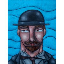Clayton Silva - La Belle Epoque I - Oleo sobre tela - 40x30 cm - a.c.i.d./a.n.v. - 2018