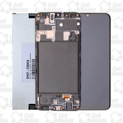 FRONTAL SAMSUNG A20 PRETO ORIGINAL NACIONAL COM ARO