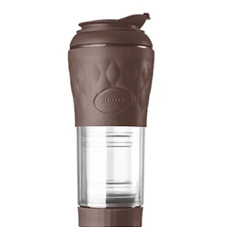 Cafeteira e Infusora de chá Pressca na cor Marrom