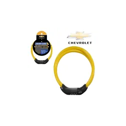 Cadeado Chevrolet Para Moto E Bike 15mm X 1,2m Flexível